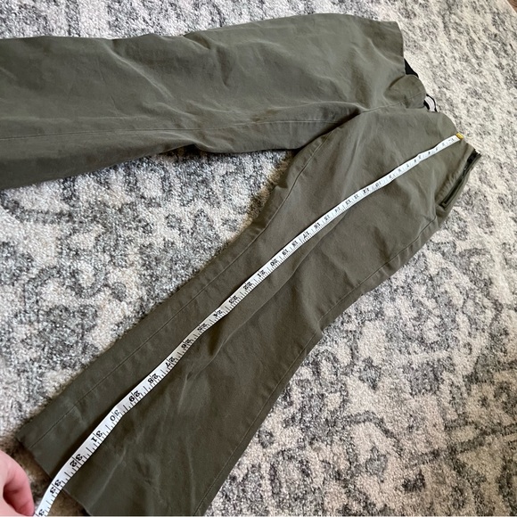 Everlane Kick Crop Work Pant High Rise Olive Army Green Side Zip - Picture 6 of 7